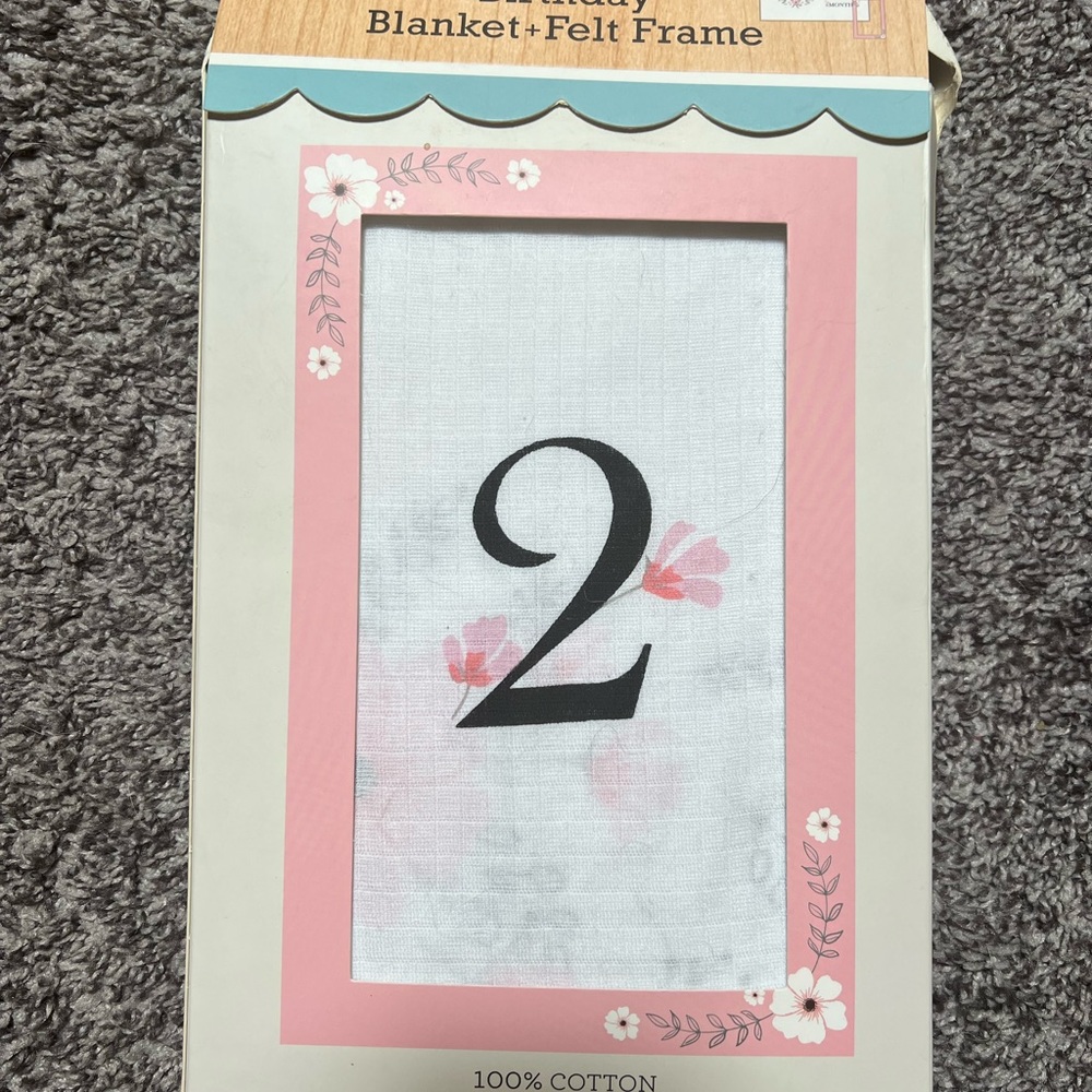 Brand new Modern baby monthly birthday blanket